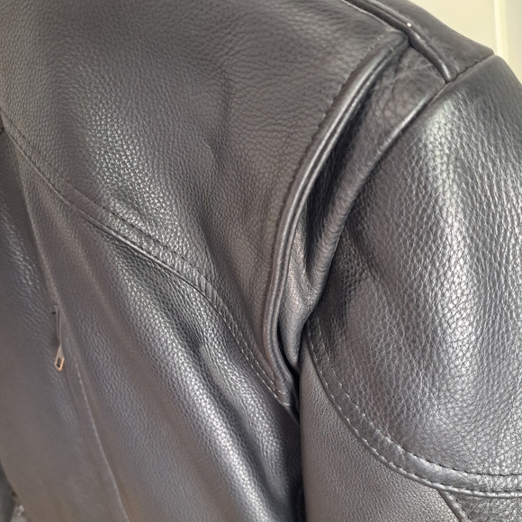 Fashions by Rose USA Black Leather Motorcycle Jacket - Picture 8 of 9